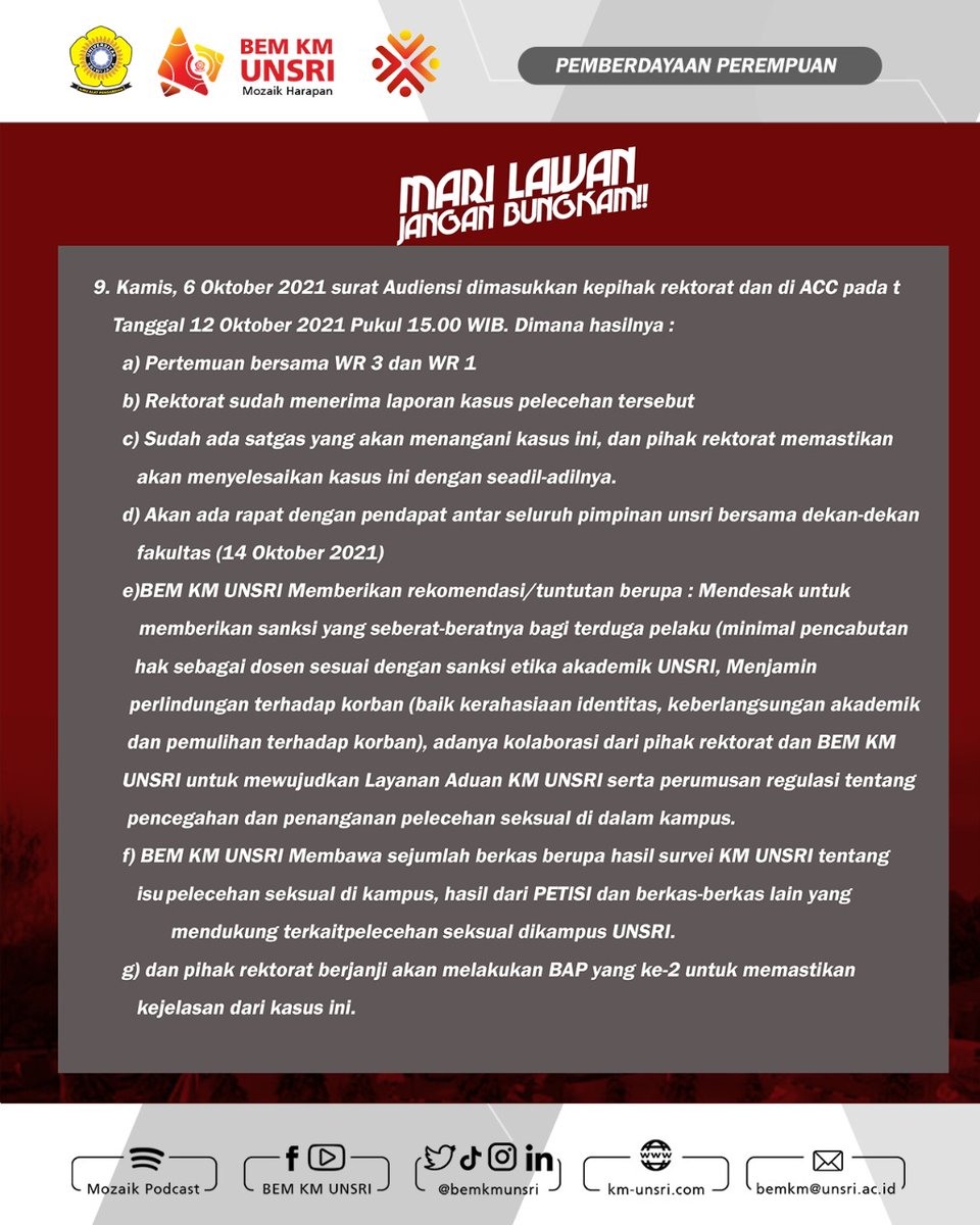 BEM KM UNSRI tweet media
