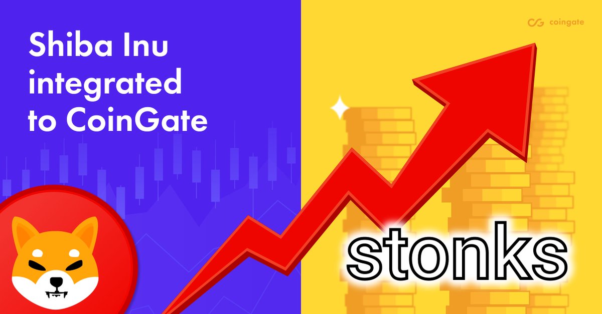 #ShibArmy, we’re so happy to drop you some news!🔥 We have integrated #SHIB! Accept, buy, trade, or spend this sky-rocking meme coin on the things you want with our Gift Cards. 
Happy to be on board and let’s go! 🚀🚀
👉blog.coingate.com/2021/11/coinga…