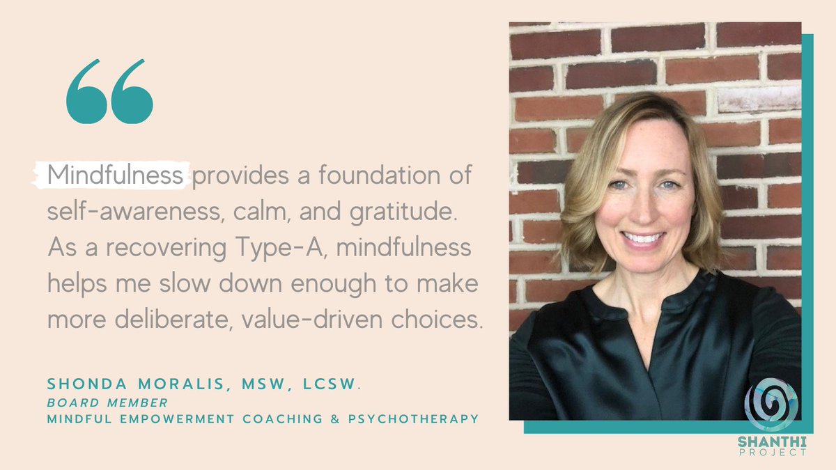Shanthi_Project's tweet photo. Meet the #ShanthiBoard! Shonda Moralis assists high-achieving women reach maximum potential with #mindful empowerment coaching and psychotherapy ✨ #ThankYou for being part of our dedicated team. 

Learn more about our staff &amp; board: https://t.co/6GenrYCbtL ⬅️ #ShanthiProject https://t.co/vHN1CBiKLu