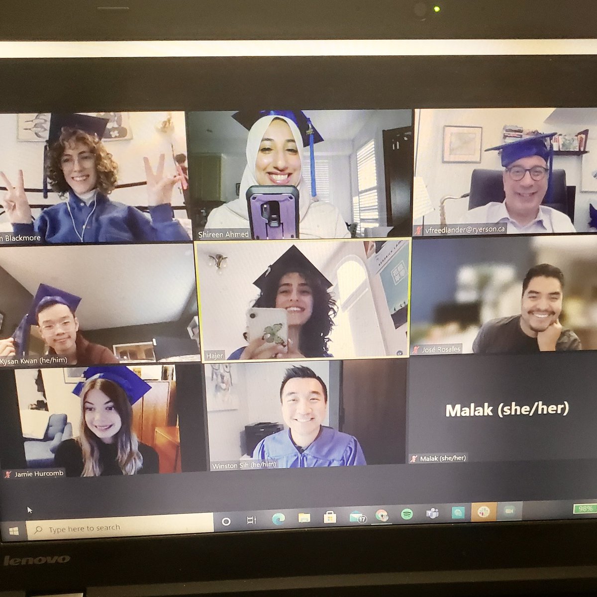 WinstonSih's tweet photo. Masterβs graduation done virtually! @RyersonU @RyersonGraduate @thecreativeschl #RUGrad2021 #NextGenCreatives https://t.co/yqIpV8tYs0