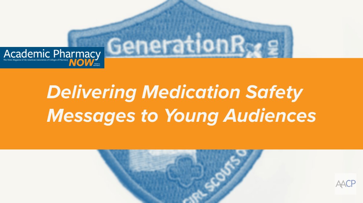 AACP (@aacpharmacy) on Twitter photo A new 4-H project book published in partnership with <a href="/osu_pharmacy/">Ohio State Pharmacy</a> is teaching medication safety to elementary students.
"Delivering #MedicationSafety Messages to Young Audiences," inside the latest #AcademicPharmacyNow: ow.ly/vaV150GOUum A new 4-H project book published in partnership with <a href="/osu_pharmacy/">Ohio State Pharmacy</a> is teaching medication safety to elementary students.
"Delivering #MedicationSafety Messages to Young Audiences," inside the latest #AcademicPharmacyNow: ow.ly/vaV150GOUum