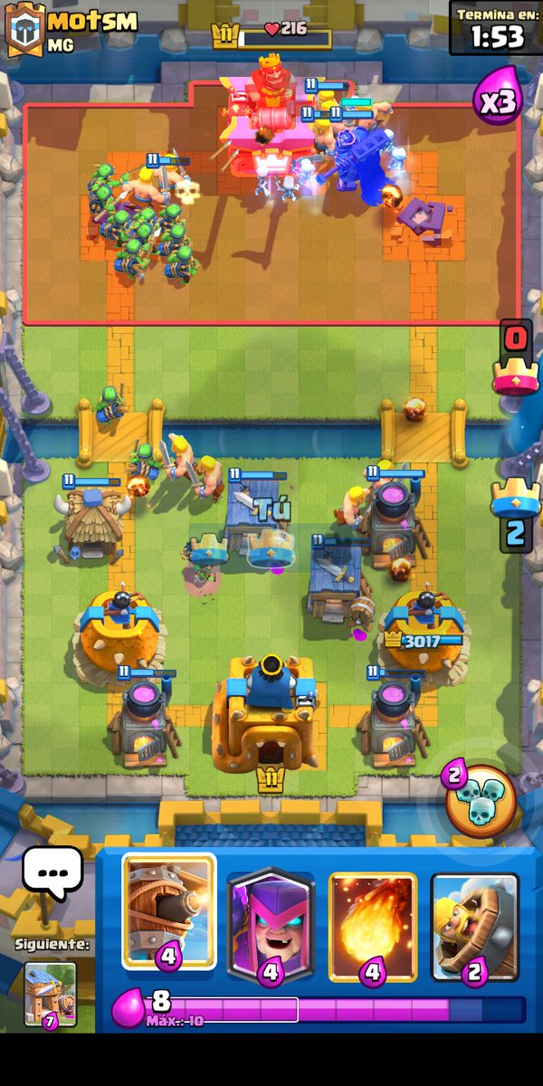 Quieren jugar un mazo asqueroso en el desafíos de por 3 de elipsir???
Jueguen el mío jajaja es vomitivo....
<a href="/ClashRoyaleES/">Clash Royale ES</a>