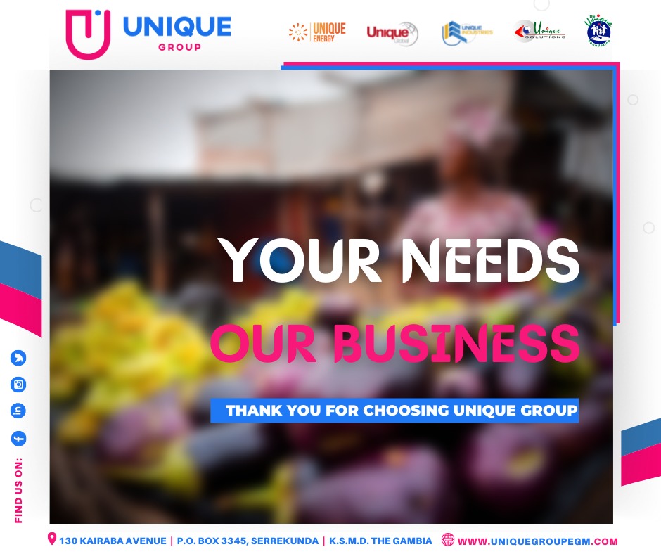 Unique_Gambia's tweet photo. Your needs, our business! Thank you for choosing us.
For any enquiry;
Call us on - +220 4390512
Email - info@uniquegroupe.com
Website - https://t.co/IAGjhXbTJx
#akonlighting #akon #akonlightingafrica #climatechange #globalwarming #banjul #serrekunda #solar #solarpower https://t.co/sb97utJfA0
