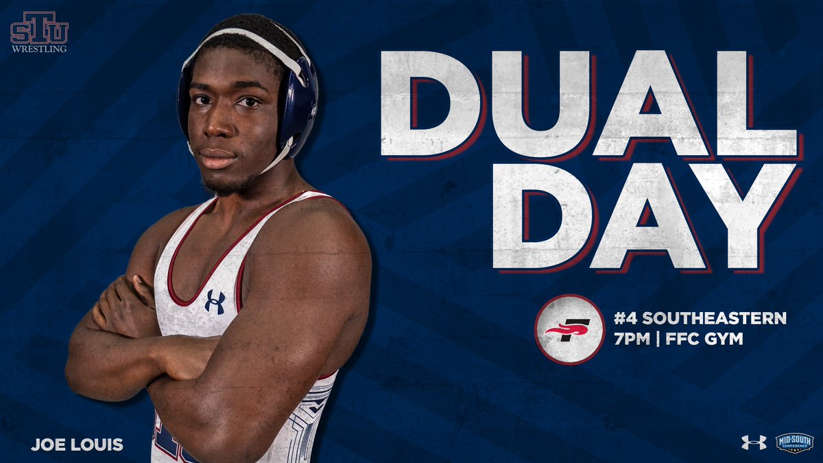First Home Dual of the Year 😼

🆚 #4 Southeastern
⏰ 7 p.m.
🏠 FFC Gym
🖥 bit.ly/2W38VYc
📊 bit.ly/3HyibGY

#BobcatTakedown // #STUWrestling