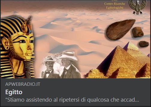 APWebRadio1's tweet photo. L'egittologo, storico, Archeologo, Prof. Maurizio Damiano vi presenta il nuovo programma EGITTO edizione 2021/2022.
Tutte le novità del programma al link:
https://t.co/N6JoeCDRNi https://t.co/ylL3C4o8AN