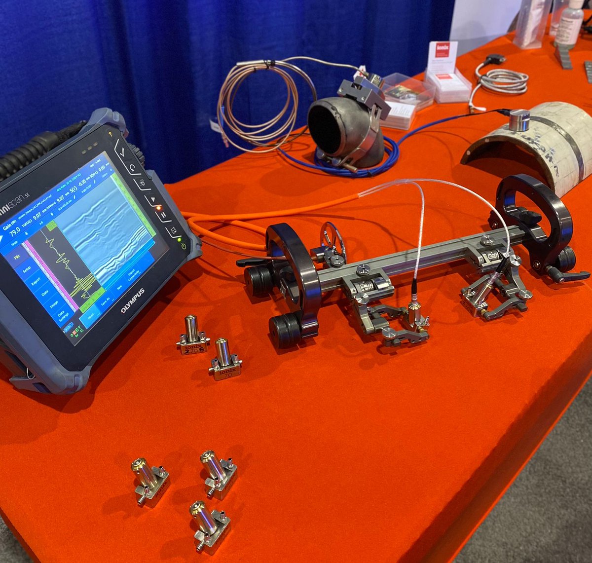 ionix_at's tweet photo. HOT Product - high temperature TOFD probes are on display by Ionix at stand 818 @ASNTinfo conference in Phoenix this week.
Get hands on with the only TOFD probes that work continuously up to 660˚F without cooling.
#HotSense #NDT #TOFD #ASNTAnnual https://t.co/aO9puxf7a9