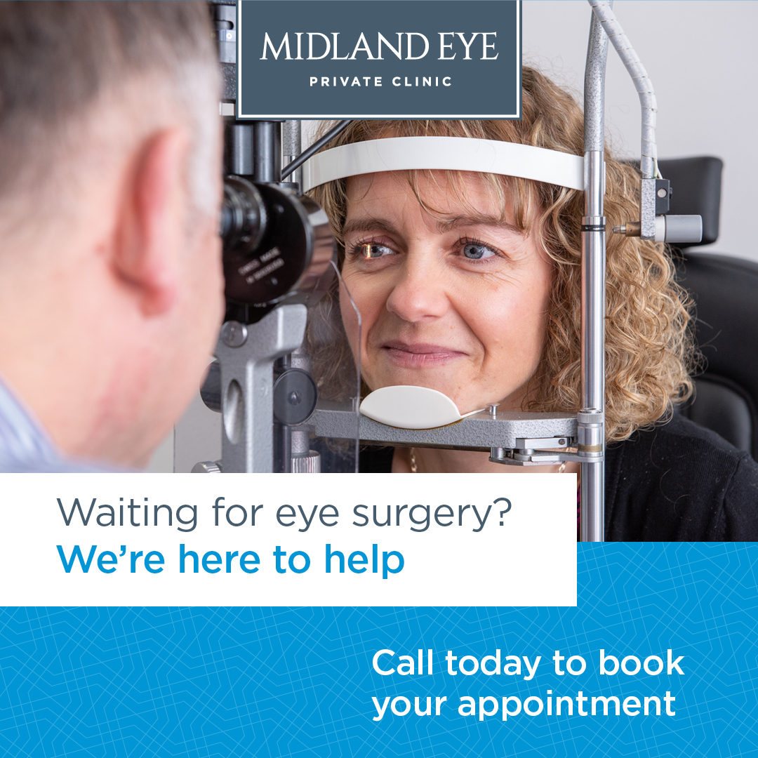 MidlandEye's tweet photo. Waiting for eye surgery? Here's why you should consider Midland Eye:

✓ Highly experienced Consultants with a range of specialisms
✓ No waiting times
✓ Outstanding clinic and facilities rated ‘Good’ by CQC
✓ A team that go above and beyond

https://t.co/Ta1oQmeovF https://t.co/rKaT7mbayr