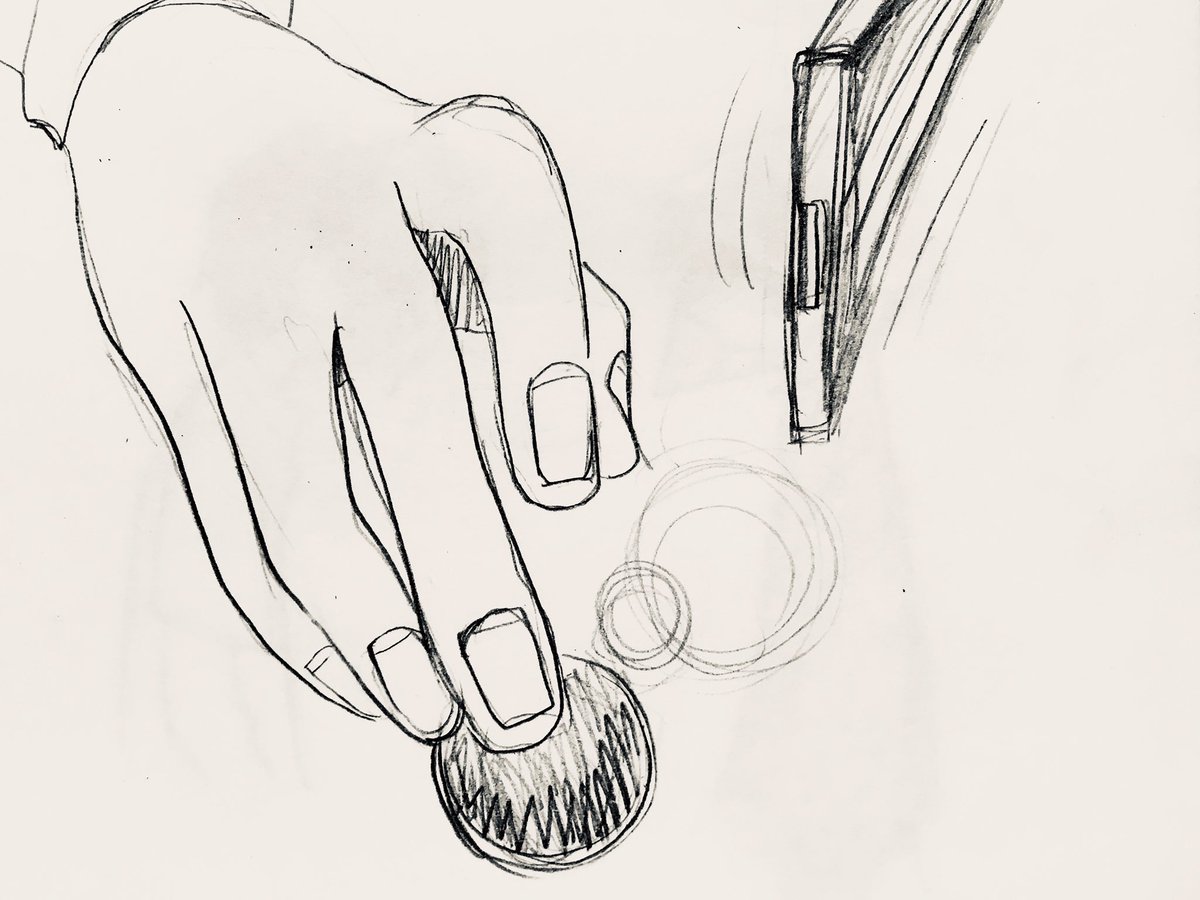 一手にサイを感じて緩む 