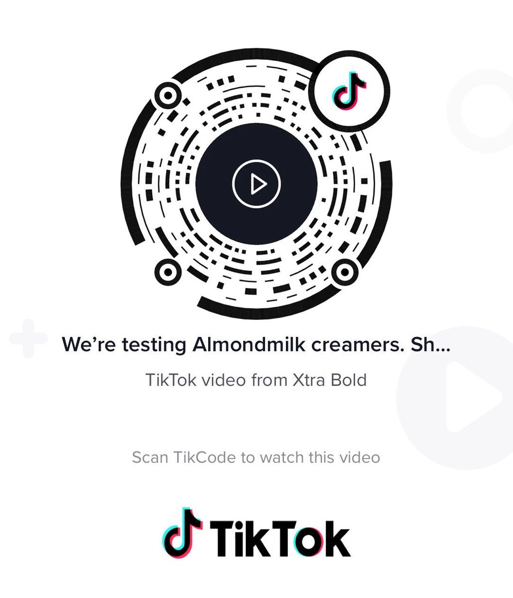XTRABOLDAI's tweet image. TikTok and QR codes. Two of my favorite things. Scan it. Watch it. Like it. #qrcode #flowcode #tiktok