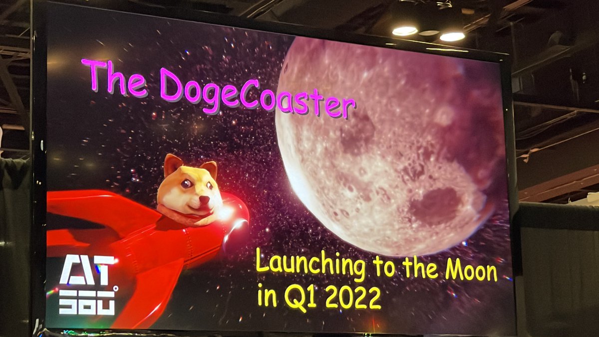 Attractions's tweet image. The world’s first #CryptoCurrency roller coaster is coming in 2022. The track will twist turn and dive according to the actual rise and fall of the of the #DogeCoin prices over the past year. EnterIdeas says they want to take their customers “TO THE MOON!”
