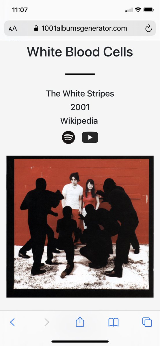 stcla1ad's tweet photo. Garage rock, little bluesy, little rough in some spots. Had some songs I’ve heard before that I didn’t know were the white stripes. 4/5
#1001albumsgenerator https://t.co/PXaDwL4kPr