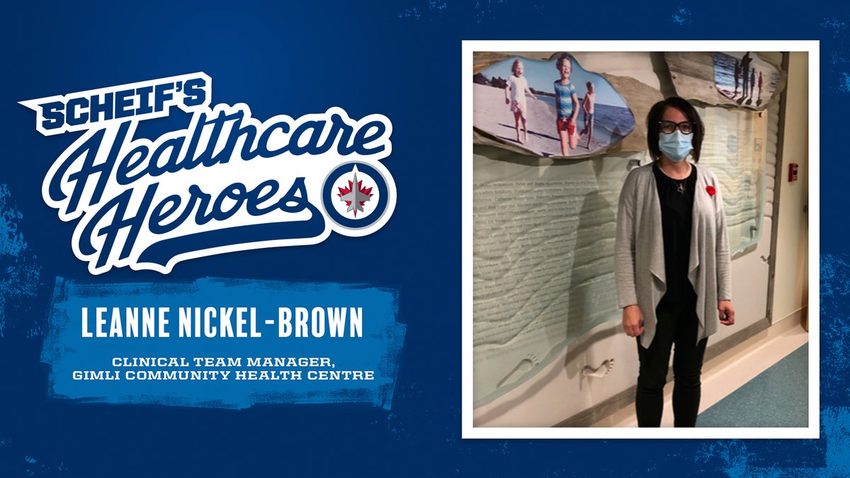 Scheif’s latest Healthcare Hero is Leanne Nickel-Brown, a Clinical Team Manager at Gimli Community Health Centre. Leanne has been a model manager, taking shifts as a nurse when needed and ensuring good team morale.

READ: wpgjets.co/3CrcQh4
<a href="/markscheifele55/">mark scheifele</a> | <a href="/SharedHealthMB/">Shared Health</a>