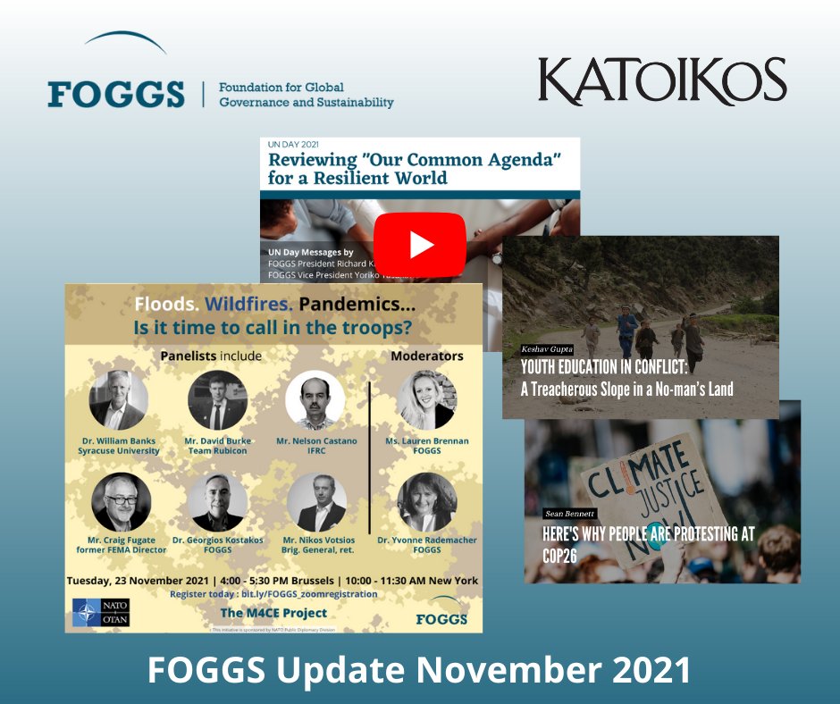 FOGGS_org's tweet photo. 🔔REGISTER NOW: https://t.co/d3LBKN9xhk
Webinar on the role of militaries in disaster response
📽️'#UNDay2021 Reviewing "Our Common Agenda" for a Resilient World'
🌎@ChallengesFnd support for a Global Resilience Council
🆕More in our Update: https://t.co/XK3aQQs7JE
@KatoikosWorld https://t.co/VoDJFR9zsf
