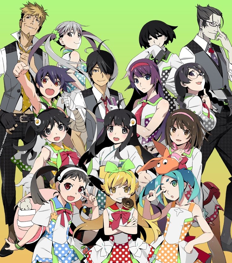 Bamboooo こんばんは モナカです 昨日の夜はアニメ 化物語 を見返していました 俺がアニメを好きになったきっかけで今まで見た中で一番面白いと思います シャフトの独特な描写と豪華声優陣の会話劇が魅力で世界観に引き込まれます 物語 シリーズとして