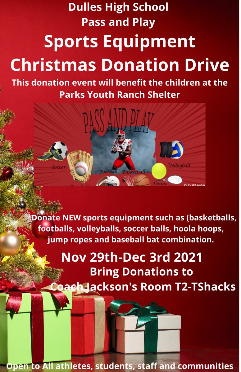 DhsPassnPlay's tweet photo. Pass and Play needs your help for the holidays!! 

Help make a difference for the young people at Parks Youth Ranch! https://t.co/qBPIVZwvgw