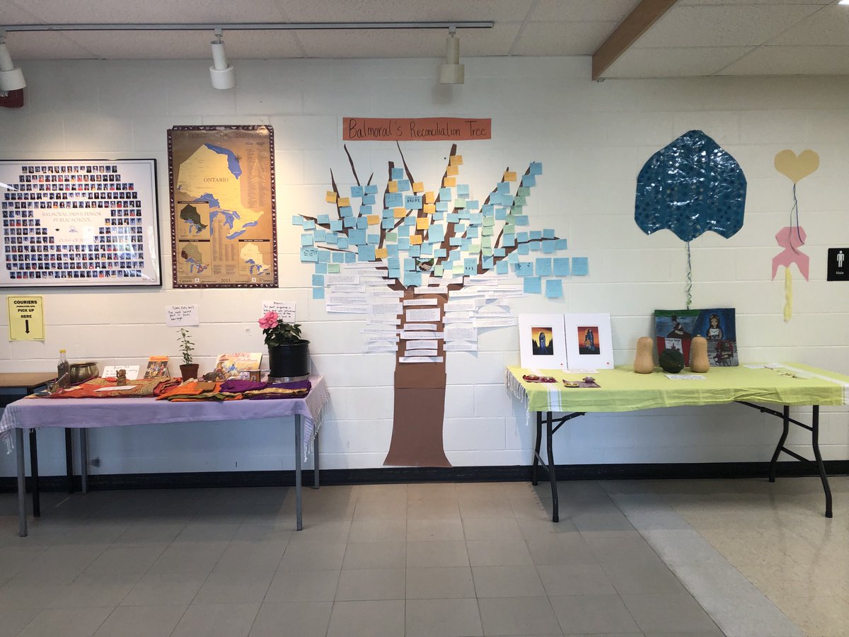Students ⁦<a href="/BalmoralDrivePs/">Balmoral Drive</a>⁩ celebrate #indigenousheritage and share their #hopeforreconciliation #reconciliationtree ⁦<a href="/PeelSchools/">Peel District School Board</a>⁩ #peelfam #peel21st