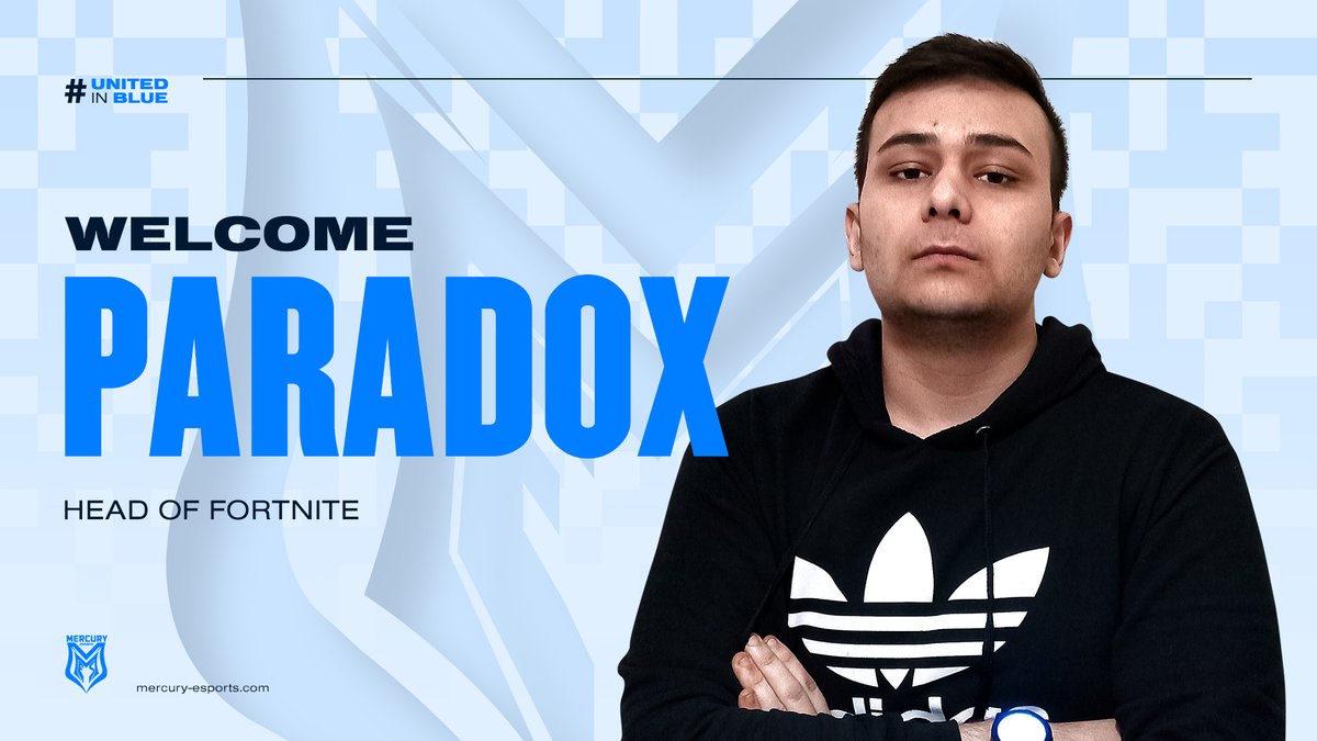 Time to welcome our new Head of Fortnite 🔵

<a href="/PARADOXManaging/">Chris</a> will join our management to shape the future of our Fortnite team!

#UnitedinBlue