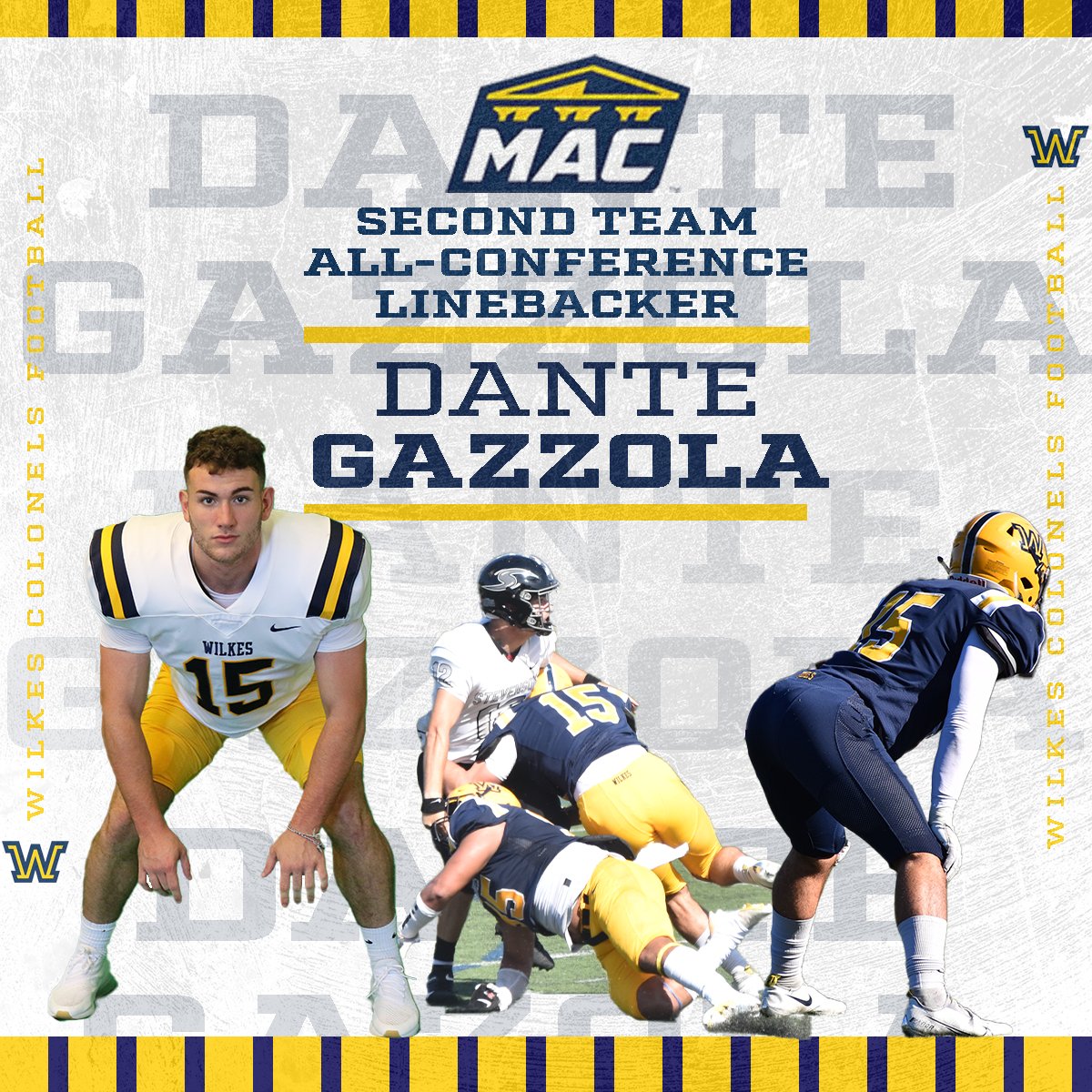 WilkesFootball's tweet photo. Congratulations to the following Colonels being named to the All-MAC team.

Second Team:
FR Oyame Adoga (Linebacker)
SO Dante Gazzola (Linebacker)
#BeTheChange https://t.co/kOM2ORtn27