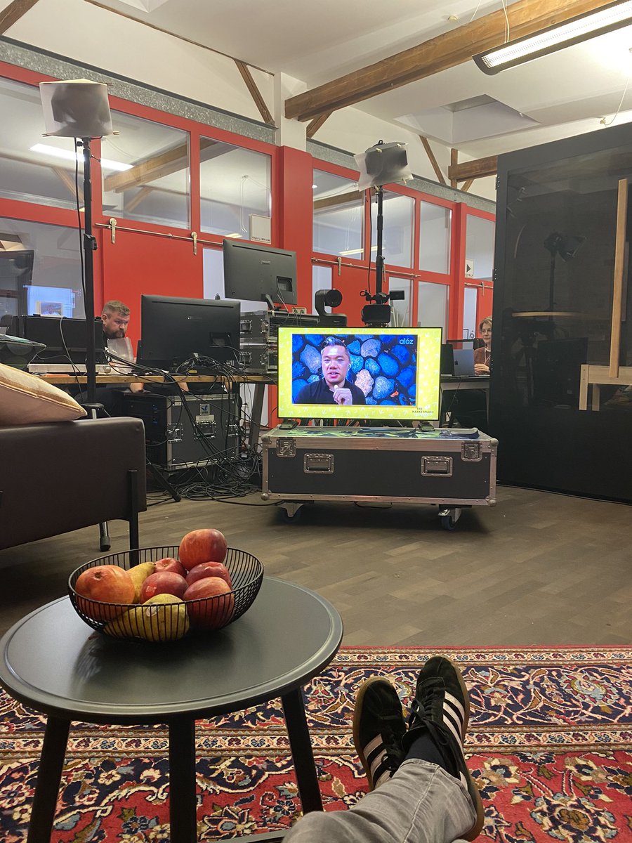 Behind the scenes of our <a href="/mp_conf/">The Marketplace Conference</a> in the office turned studio. Listening to <a href="/andrewchen/">andrew chen</a> and meeting many founders and investors! Thanks everyone for joining and looking forward to last sessions to come 🔥