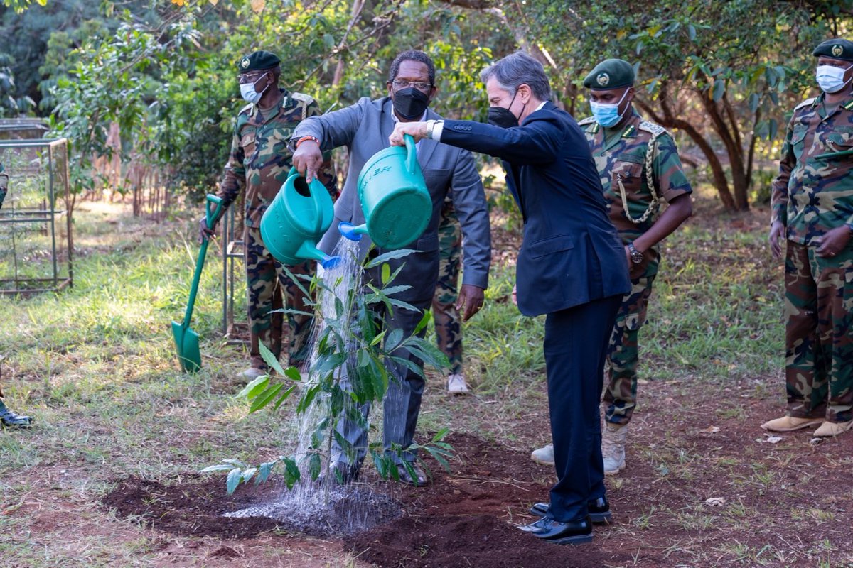 SecBlinken's tweet photo. Natural treasures, like Kenya’s Karura Forest, are stark reminders of our global obligation to preserve, protect, and nurture our environment. https://t.co/HFQQ5xER7J
