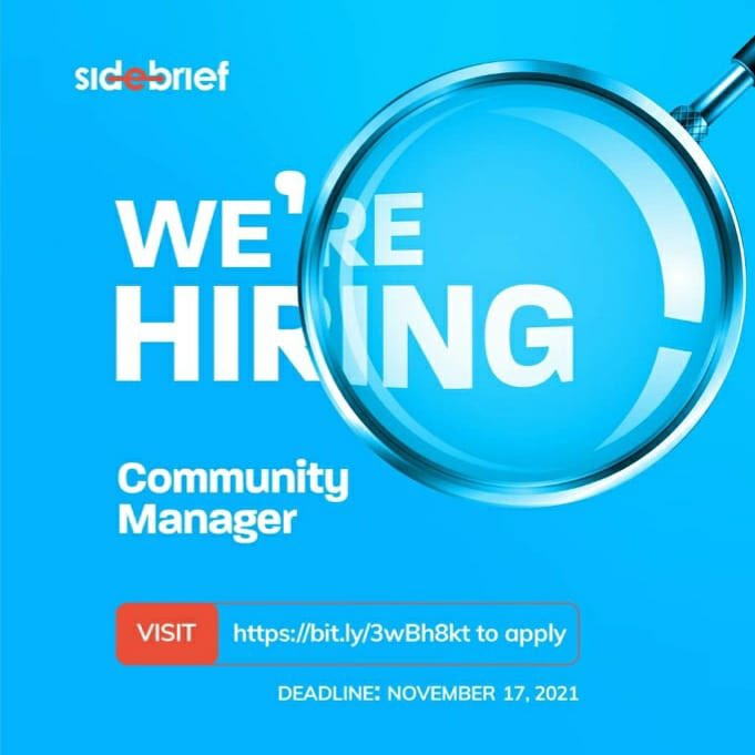 hannytalker's tweet photo. Community Manager
Come build the future with us.
Visit : https://t.co/azRNJGqN3L to apply.
#BuildWithoutBorders #Vacancy #CommunityManager https://t.co/8qjzYgFO4N