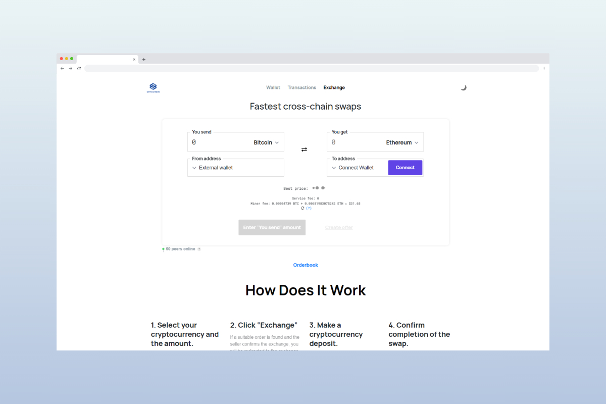 P2P Exchange is officially online! You can exchange OPA (ERC-20) to any major crypto like BTC / ETH.

Link: wallet.optachain.io