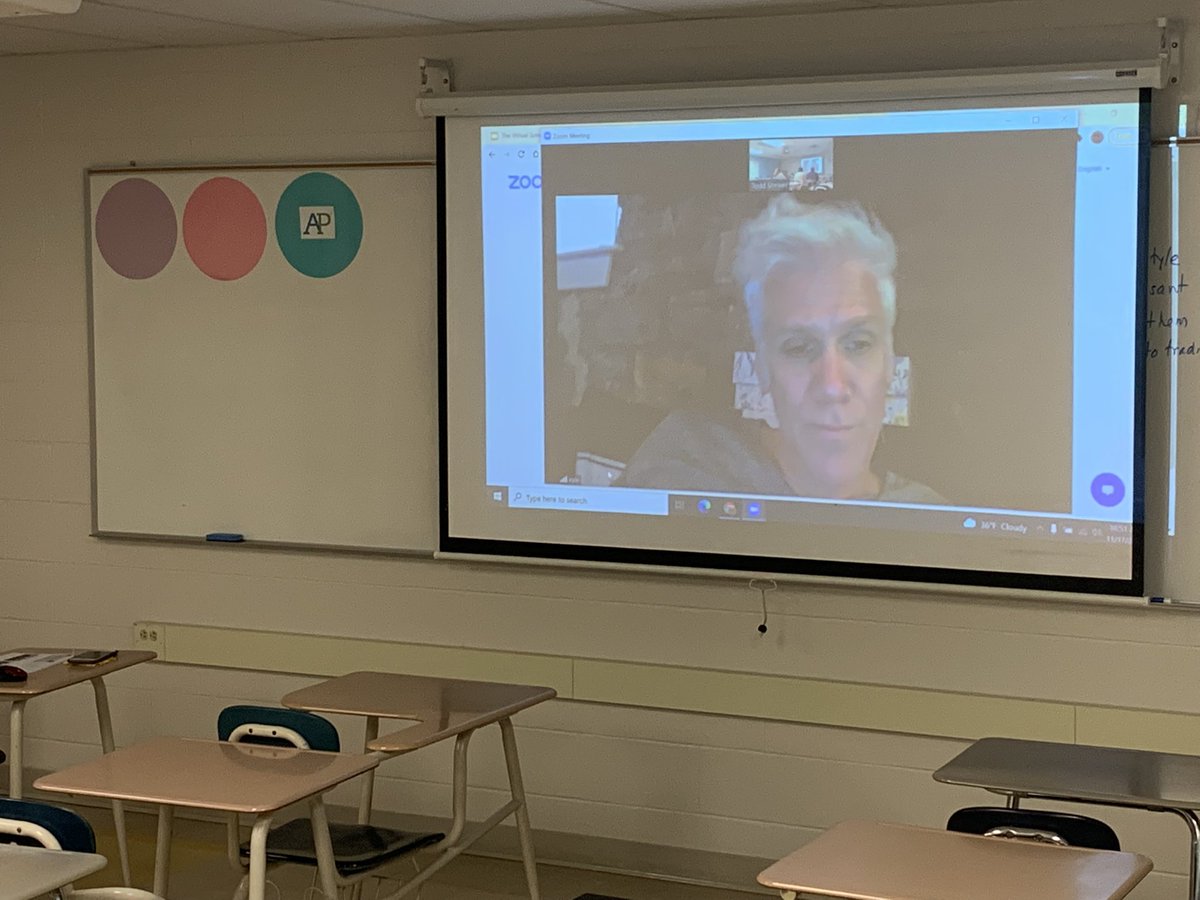 ToddShriver's tweet photo. Thanks to @JTGWorld & @StalkingKyle for joining our sessions today at #Techapalooza2021 at @MrsvlPioneers. Thanks to @TECHCOACHWILBE & @peterdowney_ for inviting us! #techwithapurpose https://t.co/yQA4Yk8Bzd
