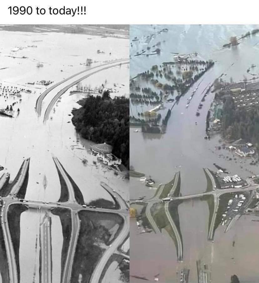 Infrastructure built in a flood path is not climate change.  It’s bad planning over a 100 years ago when certain areas settled and built.  Everywhere on earth builds close to water.  It’s natural.  But water does what water does.