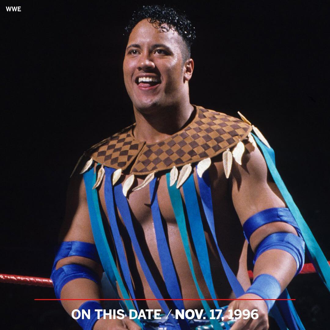 25 years ago today, <a href="/TheRock/">Dwayne Johnson</a> made his WWE debut as “Rocky Maivia” 💪