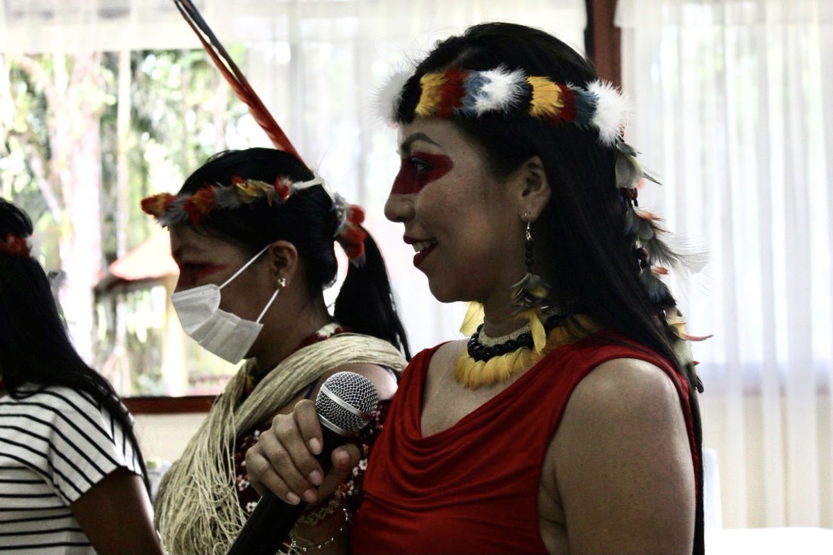 confeniae1's tweet photo. Dirigenta de la Mujer de la Confeniae #NemoAndy trabaja en la priorización para el levantamiento de la agenda de mujeres de las nacionalidades amazónicas con la participación de lideresas de distintas provincias y organizaciones https://t.co/ipp9dQdJS6