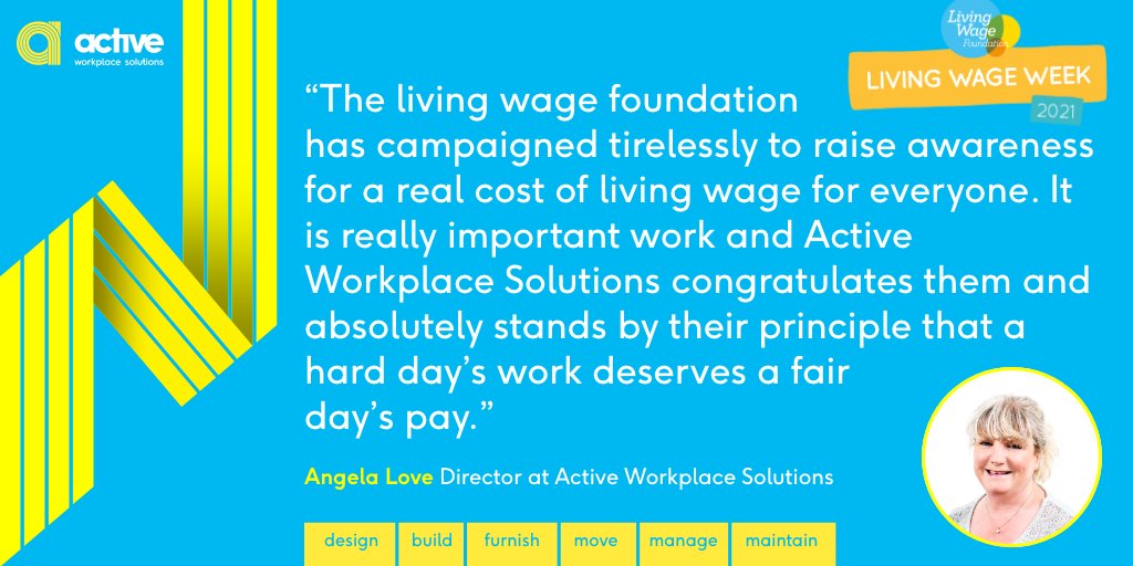 Active Workplace Solutions (@activewscouk) on Twitter photo In response to #LivingWageWeek, <a href="/activewscouk/">Active Workplace Solutions</a> director Angela Love shares her comments on the importance of #RealLivingWage. In response to #LivingWageWeek, <a href="/activewscouk/">Active Workplace Solutions</a> director Angela Love shares her comments on the importance of #RealLivingWage.