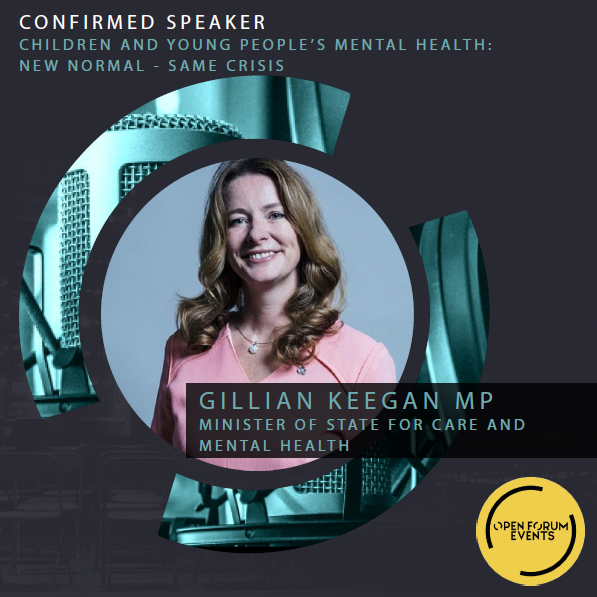 openforumevents's tweet photo. Up next we will be hearing from Gillian Keegan MP, Minister of State for Care and Mental Health who will talk to us about what the government will be doing to further address children and young people’s mental health agenda moving forward #MHOFE https://t.co/qzUw8QMLVF