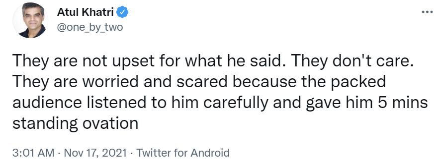 shambhav15's tweet photo. So by this logic:
if he went to Pakistan, did a show about how Indians are inferior to them, and got a standing ovation, it automatically makes him right?

This man is a living ad for contraceptives https://t.co/SN2oDVS0t2