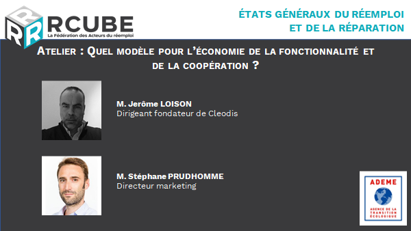 Jerôme Loison, fondateur de Cleodis, &amp; <a href="/prudhommesteph/">Stéphane Prudhomme</a> animent notre dernier atelier consacré à l'économie de la fonctionnalité et de la coopération
#EGRR #EFC