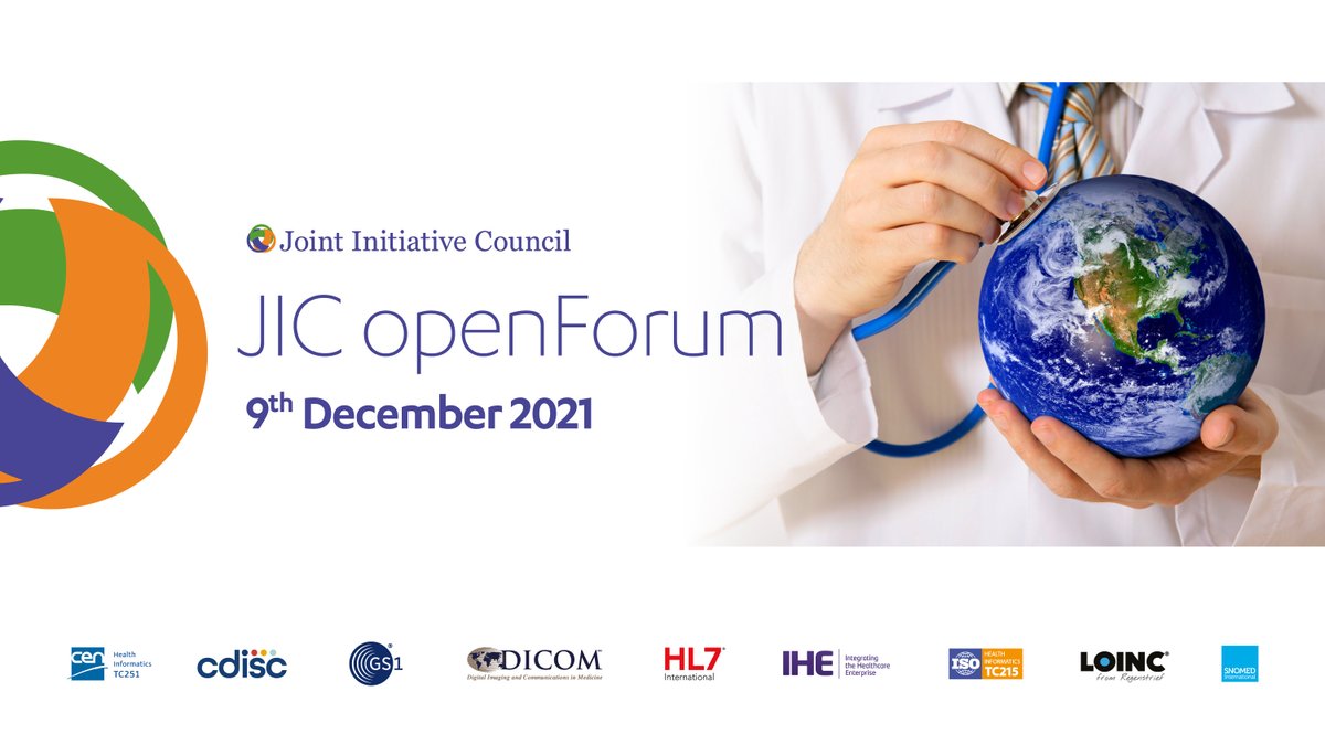 JICouncil's tweet photo. Join us for our 3rd JIC openForum in coordination with @GDHPartnership. 
A unique opportunity to learn more about the #InternationalPatientSummary on the point of view of standard developers, adopters and implementers #IPS
Agenda &amp; free registration => https://t.co/SnXVVplxYB https://t.co/EzlfN2FskL