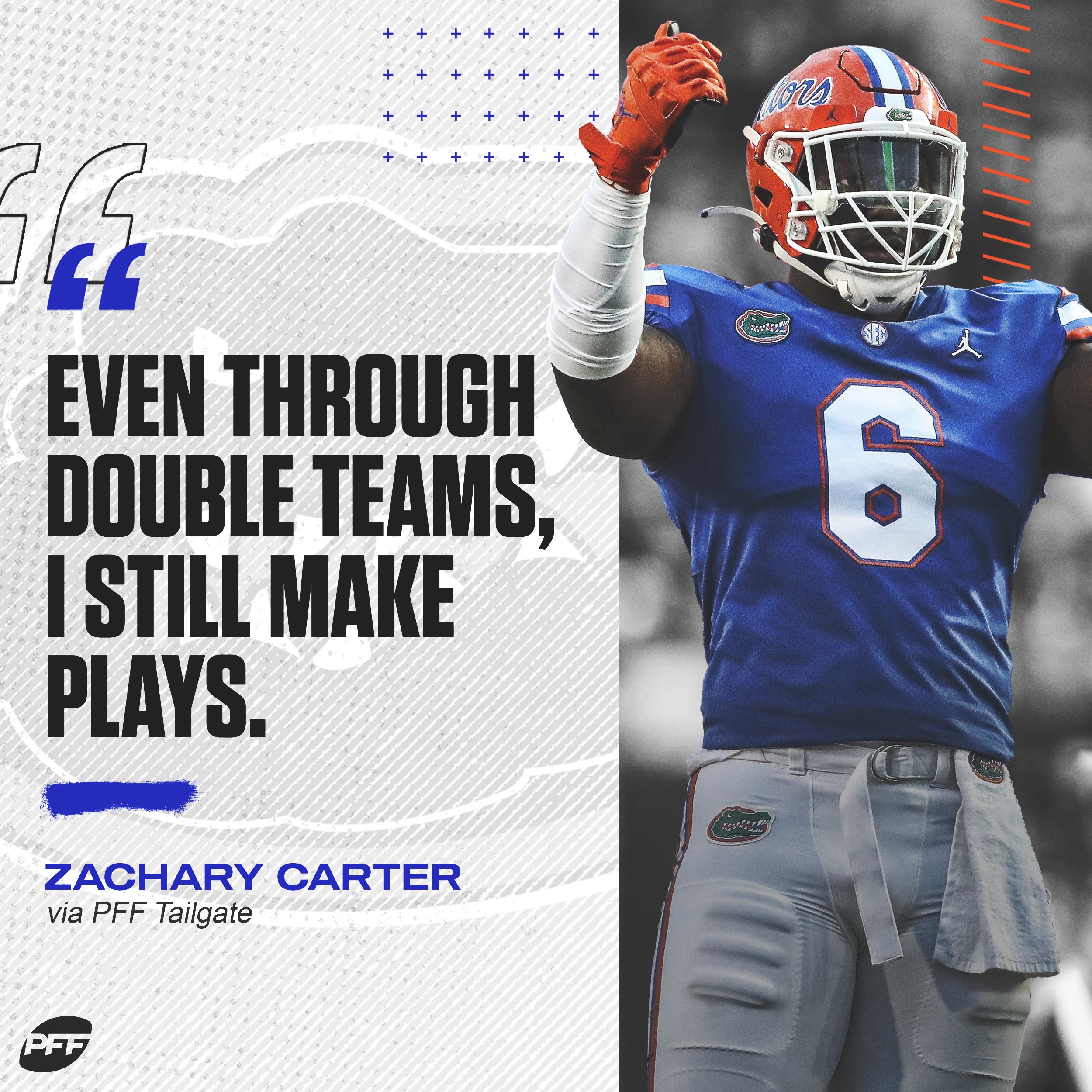 PFF Draft on Twitter: "It ain't nothin' for Zachary Carter 🐊⛓ @GatorsFB  https://t.co/Qn6a0nXWPc" / Twitter