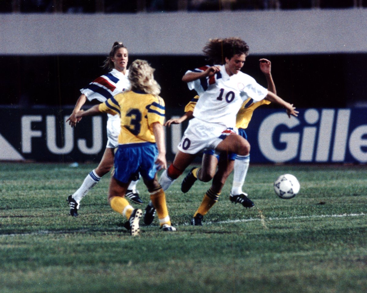 THIRTY AND THRIVING 👏🏆

Thirty years ago today, the #USWNT played its first ever <a href="/FIFAWWC/">FIFA Women's World Cup</a> match, opening the 1991 tournament with a  3-2 win over Sweden 🇺🇸