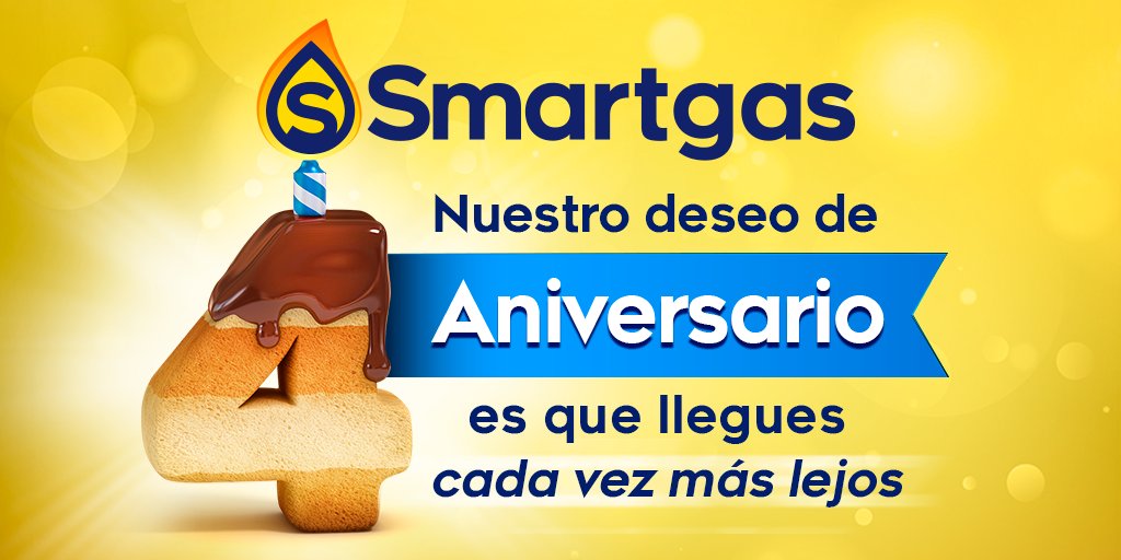 smartgasMX's tweet photo. ¡Cumplimos 4 años buscando que no te detengas y acompañándote a llegar cada vez más lejos! 🚗
#CargaInteligente #Smartgas https://t.co/la3HLxau4B