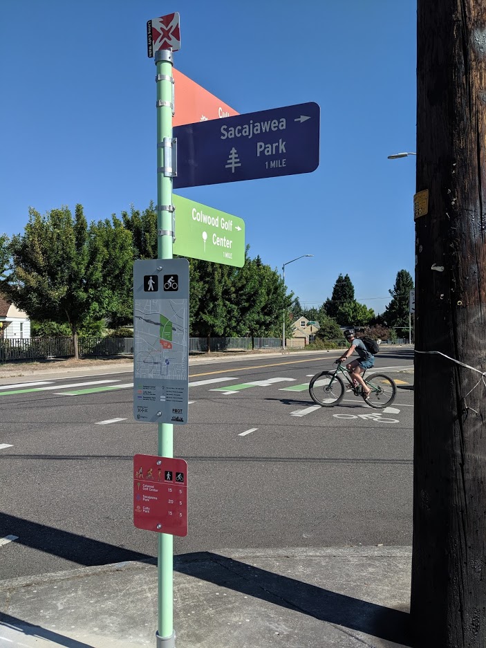 DYK Safe Routes to Parks planning often creates more green spaces &amp; infrastructure in and around parks, which can improve mental health? Learn how a Northeast Portland residents designed a wayfinding system pointing toward five Cully greenspaces at bit.ly/3meXg3q.