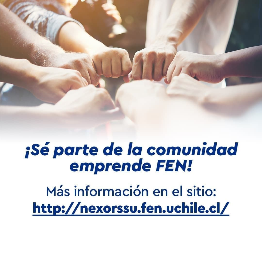 🌱¡Hacia un negocio sustentable!

Ya comienza el tercer ciclo de “Impulsa y Reactiva tu Emprendimiento” de Nexo RSSU de la <a href="/fenuchile/">FEN U. de Chile</a>, iniciativa en donde podrás adquirir diferentes herramientas para tu negocio.

¡Inscríbete este link docs.google.com/.../1FAIpQLSd6…!👀
#EstaciónCentral