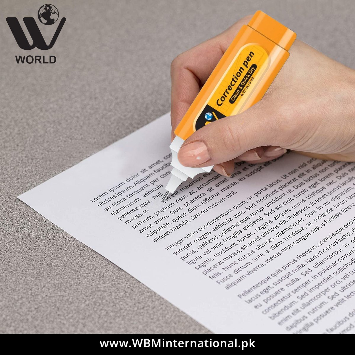 wbmworld's tweet photo. We all make mistakes, use a W World Correction Pen to correct them.
Shop Now: https://t.co/zqqHoG5wrI
#Wworldstationery #wworldcorrectionpen #schoolsupplies #officesupplies #pakistan #WBMworldstationery #wBMworldcorrectionpen https://t.co/6pRtJUiVOi