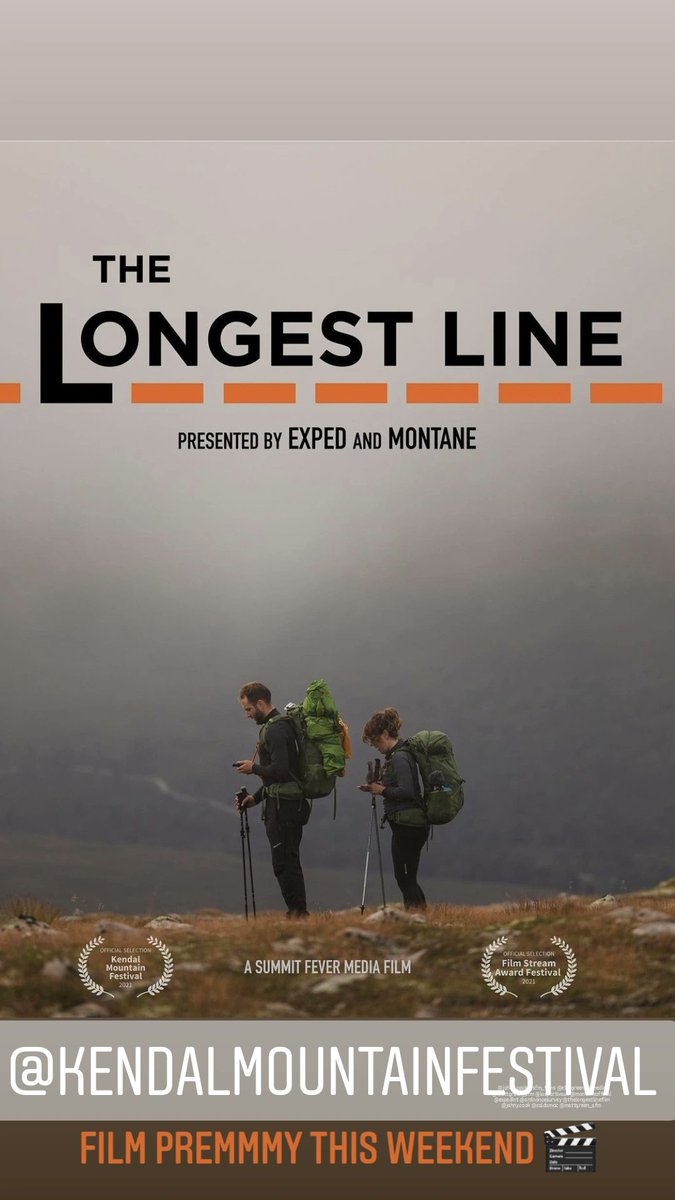 jennygrahamis's tweet photo. The #Longestlinefilm has been put together by the dreameee-teameee π€ππ€ that is @SFMFilms! And It's released this weekend @kendalmountain π¬
And a massoooooof shout out to @lyonequipment @expedint
@MontaneOfficial @OrdnanceSurvey #makingthemagichappen β
πΈ@JohnyCook https://t.co/SXim0i9oSG