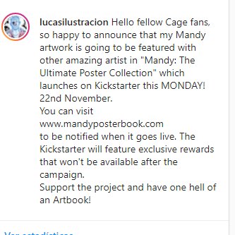 lucasgarciadraw's tweet photo. Visit https://t.co/W20cy0KFIf to be notified when it goes live.
#nicolascagefanart #mandyfilm #mandyposterbook #mandypostercollection #mandytheultimatepostercollection #posterspy #panoscosmatos #nicolascage #legionmofficial #spectrevision https://t.co/RixoL42Bv6