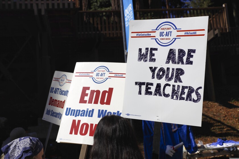 LookoutSCruz's tweet image. UC lecturer strike averted as union hails tentative agreement as its ‘best contract’ ever bit.ly/3clYaFj via @latimes