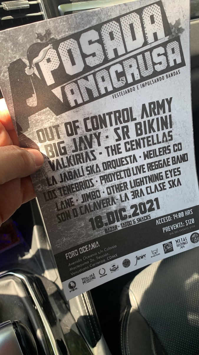 LANEMUSICMX's tweet photo. 18 de Diciembre @outofcontrolar1 @BigJavyOficial @thevalkirias @TheCentellas https://t.co/zXxcYKHDbn