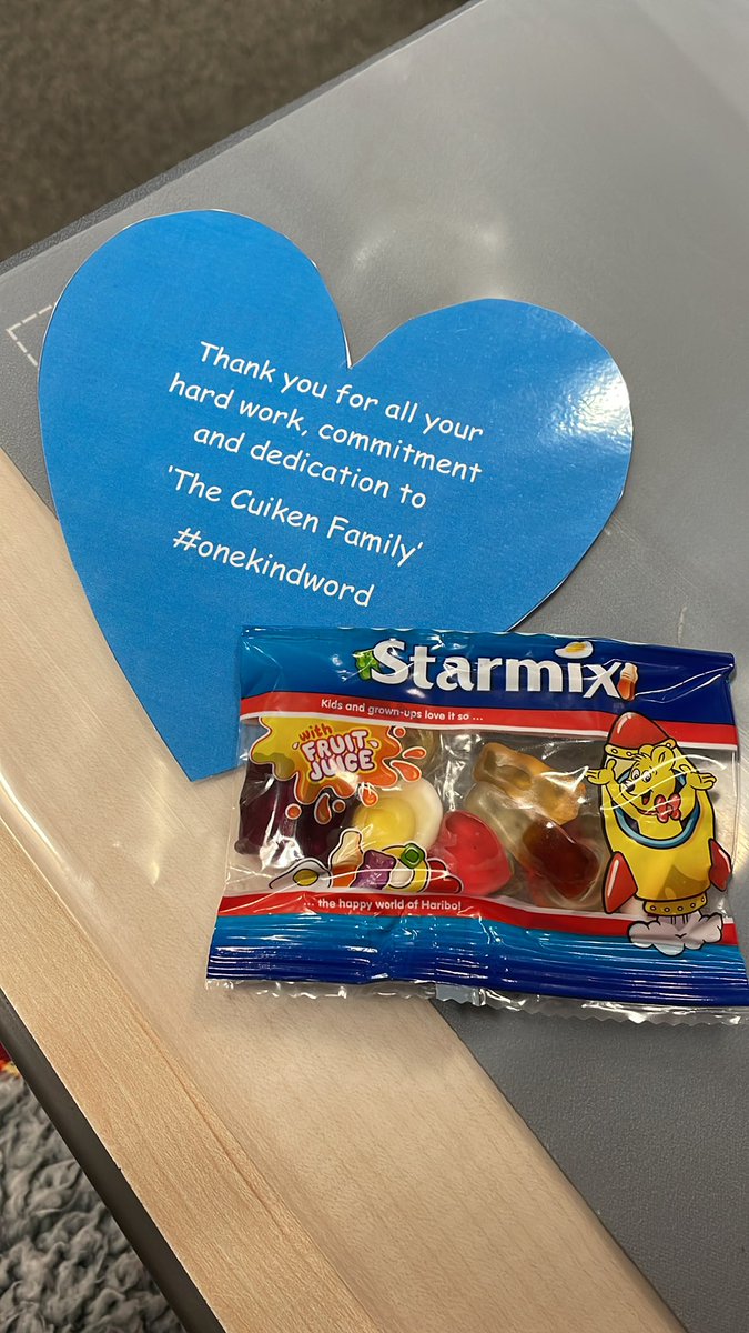 A lovely treat from our Wellbeing Champions! Thank you 💙<a href="/Cuiken_Primary/">Cuiken Primary</a> #bekind