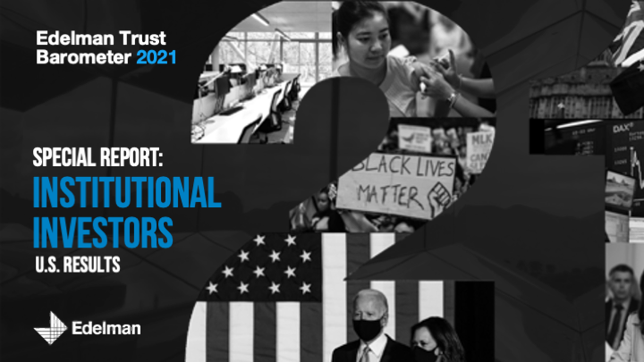 EdelSmithfield's tweet photo. Today we announced the release of the 2021 @EdelmanPR #TrustBarometer Special Report: Institutional Investors, a survey of 700 institutional investors on the pivotal issues shaping investment criteria. Read more about our research insights and findings: https://t.co/6mwiRaYdjP https://t.co/4eyHc6huda