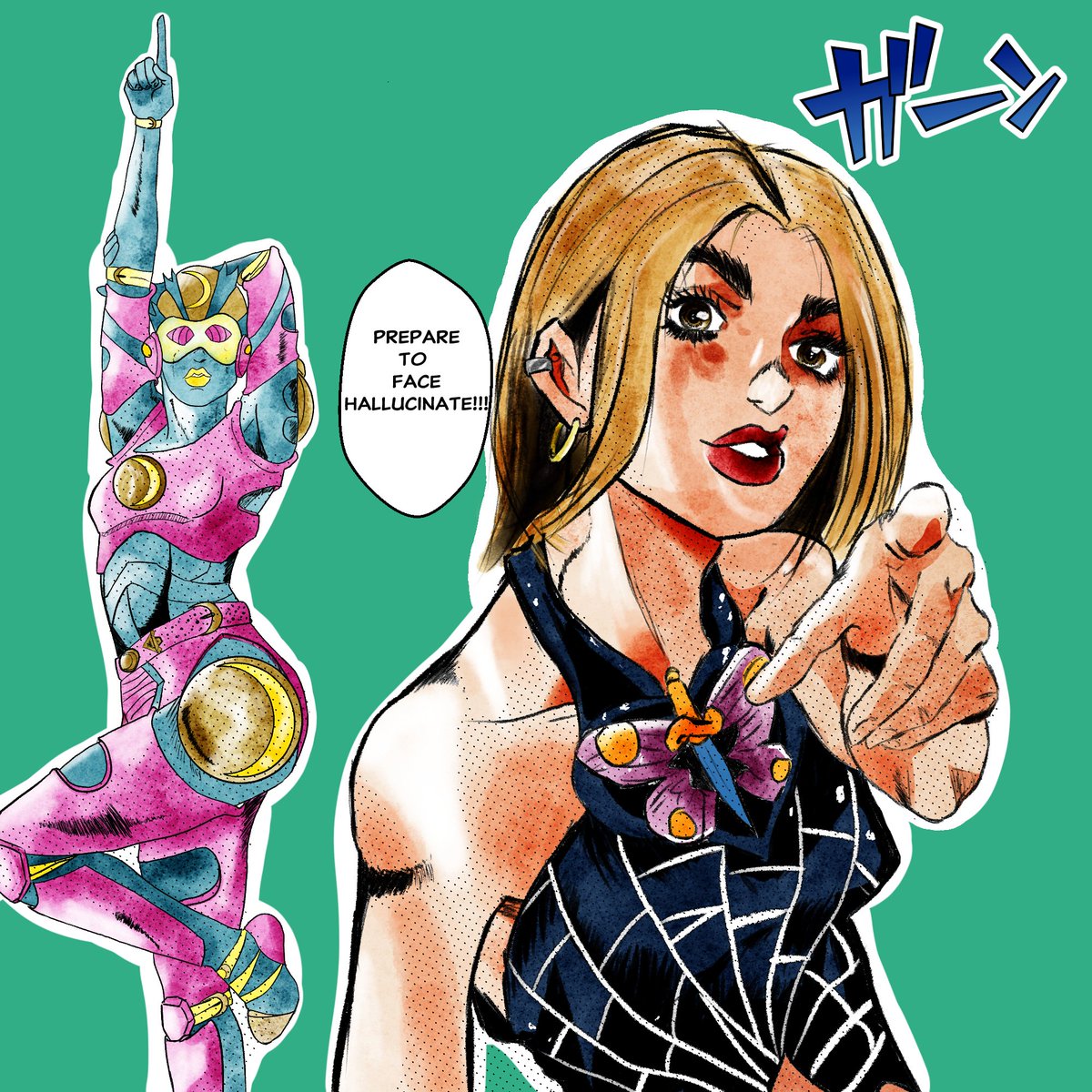 Lee2BJ's tweet photo. Dua Cujoh O Jolyne Lipa? 🤔 No lo sé con exactitud. Pero amo a ambas 
Cuál de las 3 les gusta más?
•
•
#anime #Anitwt #art #jojo #jojosbizarreadventure #jolyne #Artes #animegirl #animetwt #DuaLipa #Illustrations #ilustración #drawing #manga https://t.co/3tJCGCpyPg