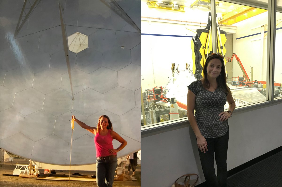 SpaceTelescope's tweet photo. In 2010, Dr. Alexandra Lockwood took a radio astronomy course but ended up working mostly in infrared wavelengths. More than a decade later, Dr. Lockwood is in her "dream job" sharing infrared science as the project scientist for #NASAWebb communications. #WorkingWithWebb https://t.co/xzq6sObsP9