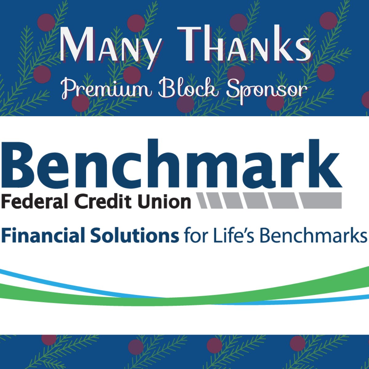 GWCC_PA's tweet photo. The #GWCC is gearing up for Chester County Hospital 2021 Lights Up #HolidayWeekendsInWestChester, and would like to thank @BenchmarkFcu for bringing so much holiday cheer as one of our Premium Block Sponsors. Thank you, Benchmark Federal Credit Union, for your generous support. https://t.co/bWRXjYb2El